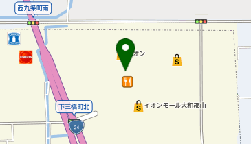 おかしのまちおか イオンモール大和郡山店の地図画像