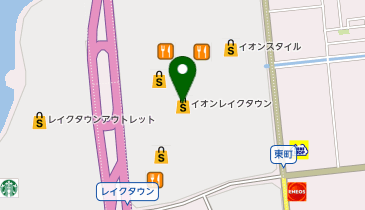 ポポンデッタ イオンレイクタウンmori店の地図画像