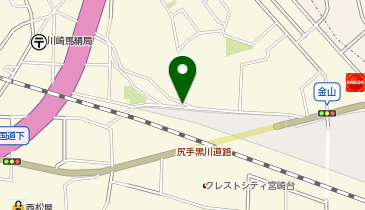 ハローバイクボックス宮崎台の地図画像