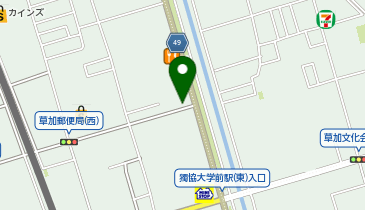 ハローストレージ草加栄町の地図画像