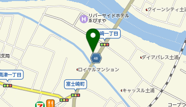 ハローストレージ土浦富士崎の地図画像