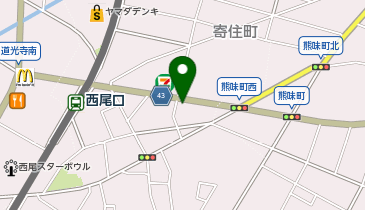 ハローストレージ西尾寄住町の地図画像