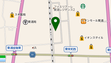 ハローストレージ東浦の地図画像