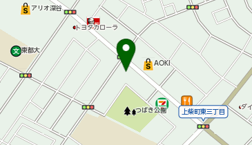 ハローストレージ深谷上柴町東(旧名:深谷)の地図画像