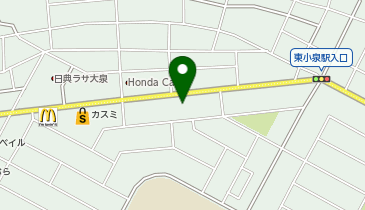 ハローストレージ邑楽郡大泉町(旧名:太田4)の地図画像