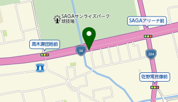 ハローストレージ佐賀若宮の地図画像