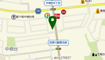 ハローストレージ龍ケ崎中根台(旧名:龍ケ崎1)の地図画像