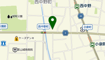 ハローストレージ富山市西中野町の地図画像