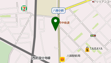 ハローストレージ東村山栄町の地図画像
