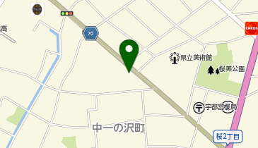 ハローストレージ宇都宮中一の沢の地図画像