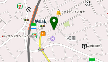 ハローバイクボックス狭山祇園の地図画像