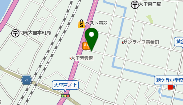 ハローストレージ門司大里の地図画像