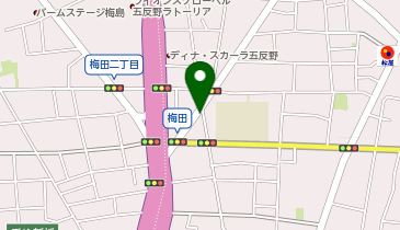 ハローバイクボックス足立区足立の地図画像