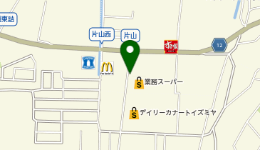 ハローストレージ柏原片山町の地図画像