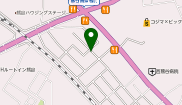 ハローストレージ熊谷石原の地図画像