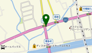 ハローバイクボックス行橋行事の地図画像