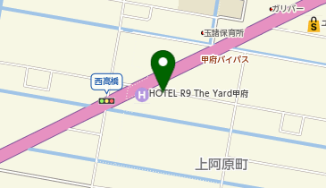 ハローストレージ甲府上阿原の地図画像