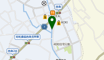 ハローストレージ昭和町西条の地図画像