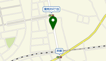 ハローバイクボックス東所沢4丁目の地図画像