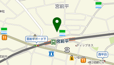 グーボックス宮前平supported by ハロー ストレージの地図画像