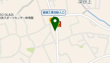 ハローバイクボックス綾瀬市深谷2の地図画像