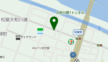 ハローストレージ堺区松屋大和川通の地図画像