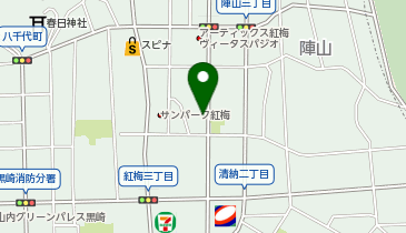 ハローストレージ北九州八幡紅梅の地図画像