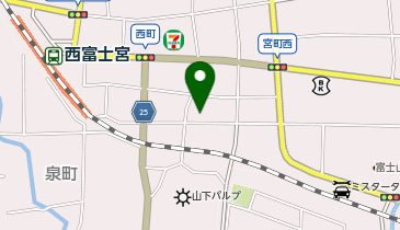 ハローストレージ富士宮市西町の地図画像