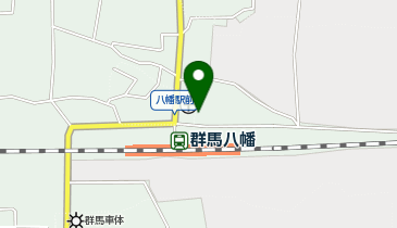 ハローバイクボックス群馬八幡駅前の地図画像