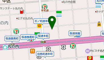 Pilates Mee名古屋栄店の地図画像