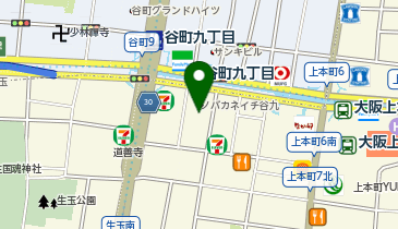 Pilates Mee上本町店の地図画像