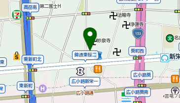 Pilates Mee新栄・東桜店の地図画像