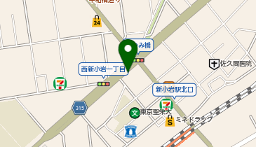 Pilates Mee新小岩店の地図画像