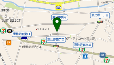 Pilates Mee恵比寿店の地図画像