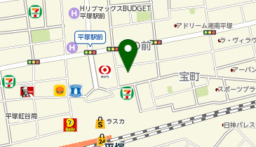 自遊空間 G-field平塚駅前(Supported by 自遊空間)店の地図画像