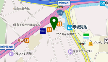 自遊空間 NEXT赤坂見附駅前店の地図画像