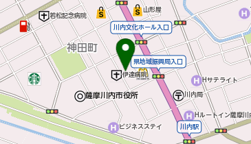 自遊空間 薩摩川内店の地図画像