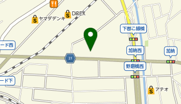 自遊空間 大分下郡店の地図画像