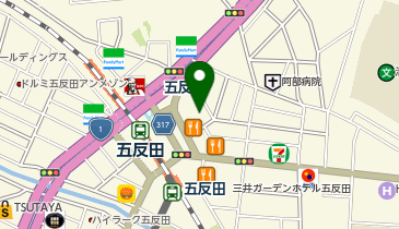 自遊空間 SELF五反田東口店の地図画像