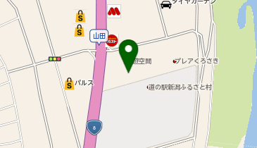 自遊空間 新潟黒埼店の地図画像
