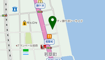 自遊空間 別府若草店の地図画像