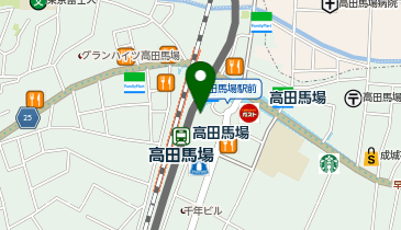 自遊空間 BIGBOX高田馬場店の地図画像