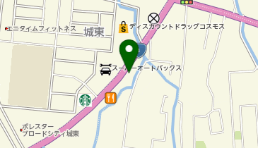 自遊空間 宇都宮簗瀬店の地図画像