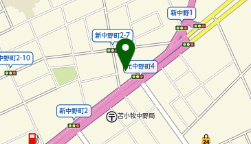 自遊空間 苫小牧店の地図画像