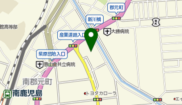 自遊空間 鹿児島中央店の地図画像