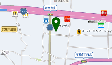 コインランドリー奈良ほうらい店の地図画像
