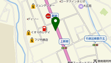 WASH-PARK竹原店の地図画像