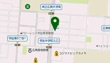 WASH-PARK宇品東店の地図画像