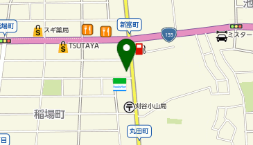 コインランドリーハッピーベア新富町店の地図画像