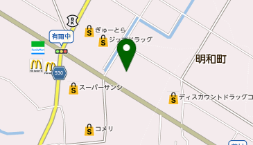洗濯名人明和店の地図画像